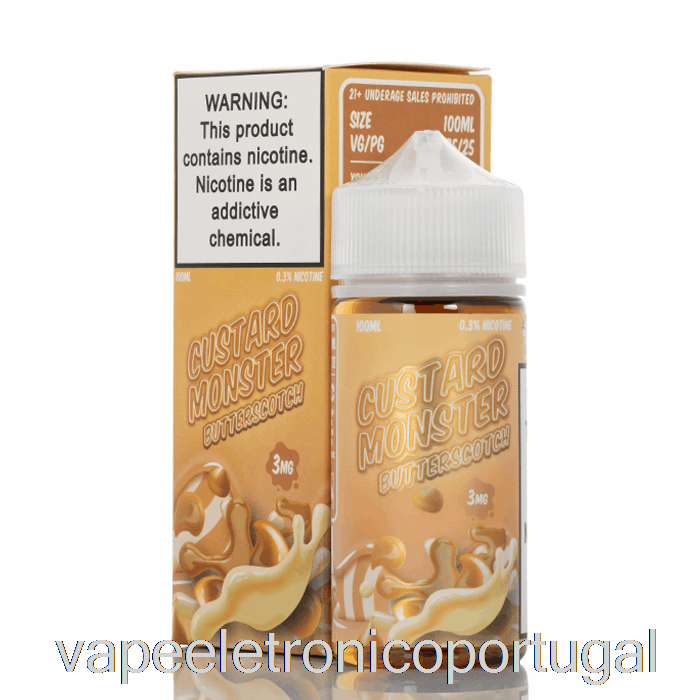 Vape Eletrônico Caramelo - Creme Monstro - 100ml 3mg